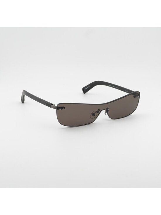 Jacquemus MIRADA JAC/69 C1 Sunglasses Matte Grey Shield Frame, Grey Lenses main image 8